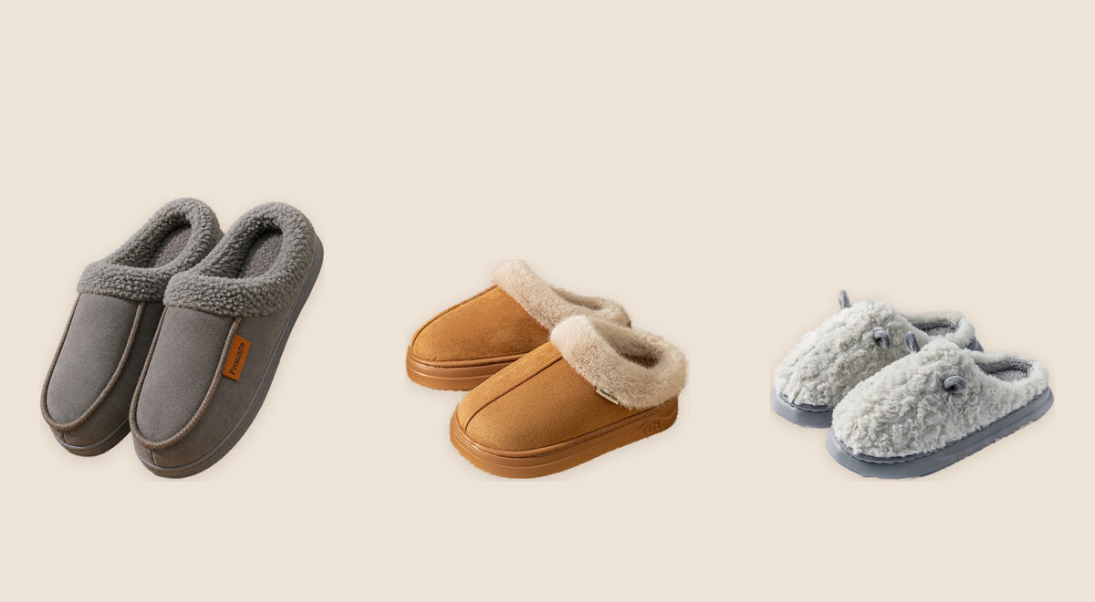 House slippers and indoor shoes from Fuzz Mello