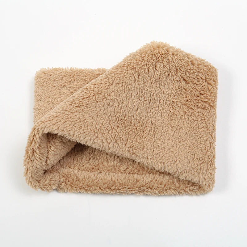 Unisex thick plush neck ring with no ends to tuck in