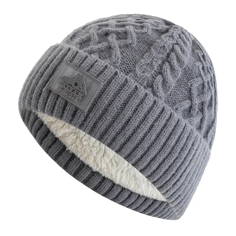 Unisex plush fur lined ski beanie, product photo 8