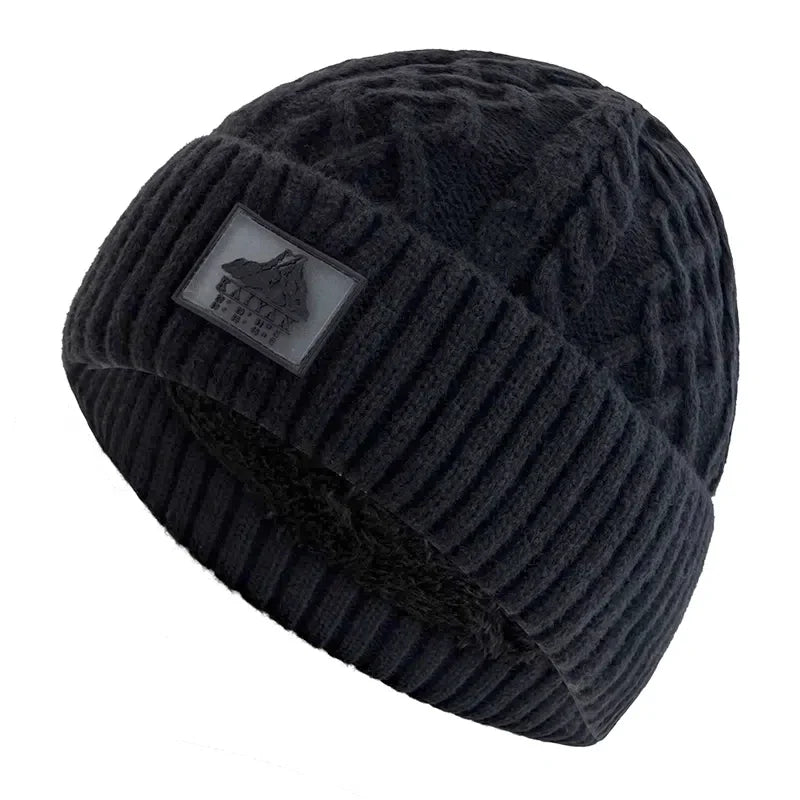 Unisex plush fur lined ski beanie, product photo 9