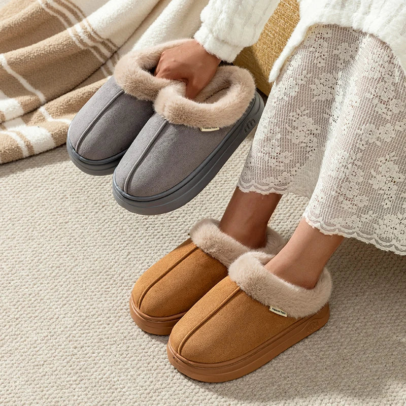 Women's faux leather slipper boots, product photo 9