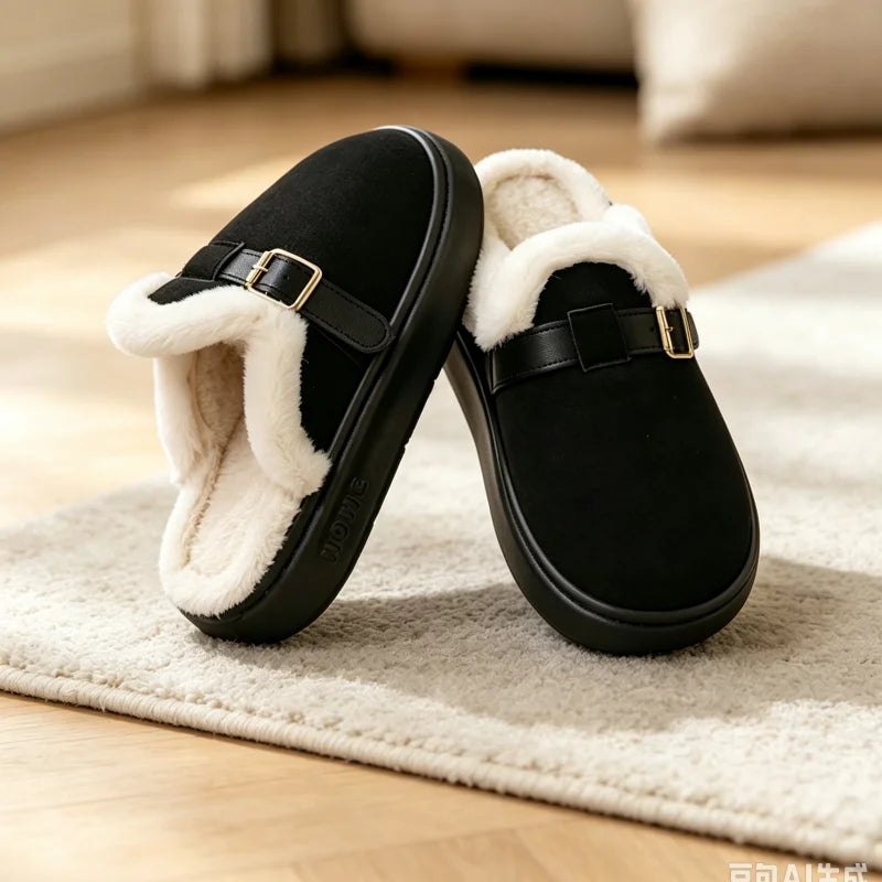Unisex open toe house slippers for wood floors and cold tile