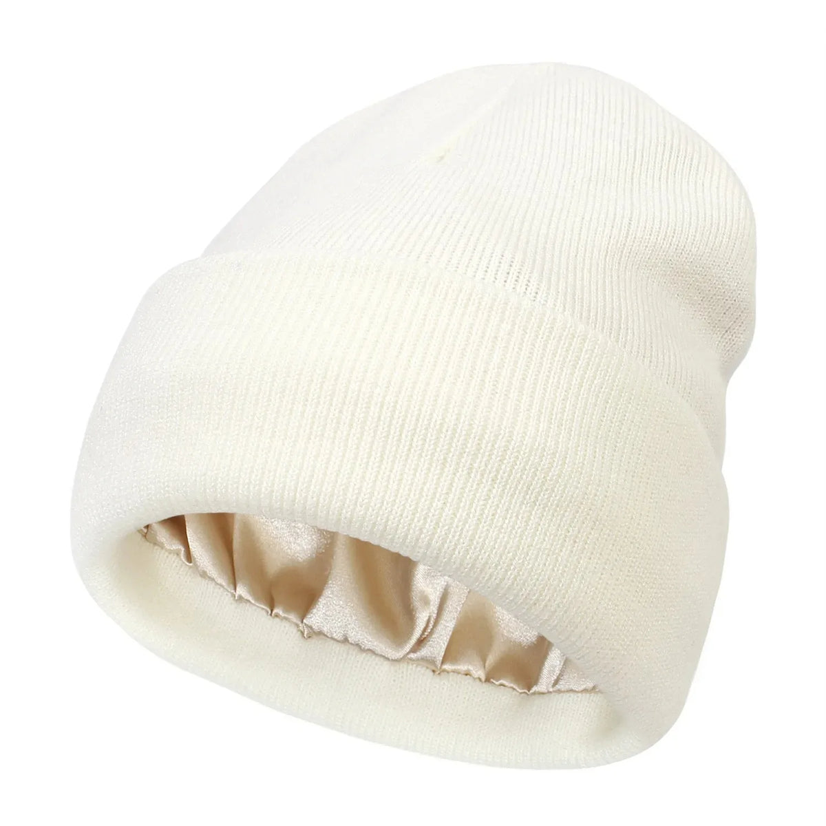 Women's satin lined beanie, product photo 9
