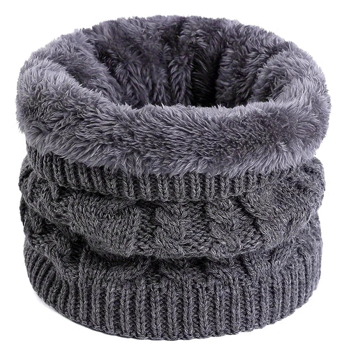 Unisex polyester fleece neck warmer, a closed loop