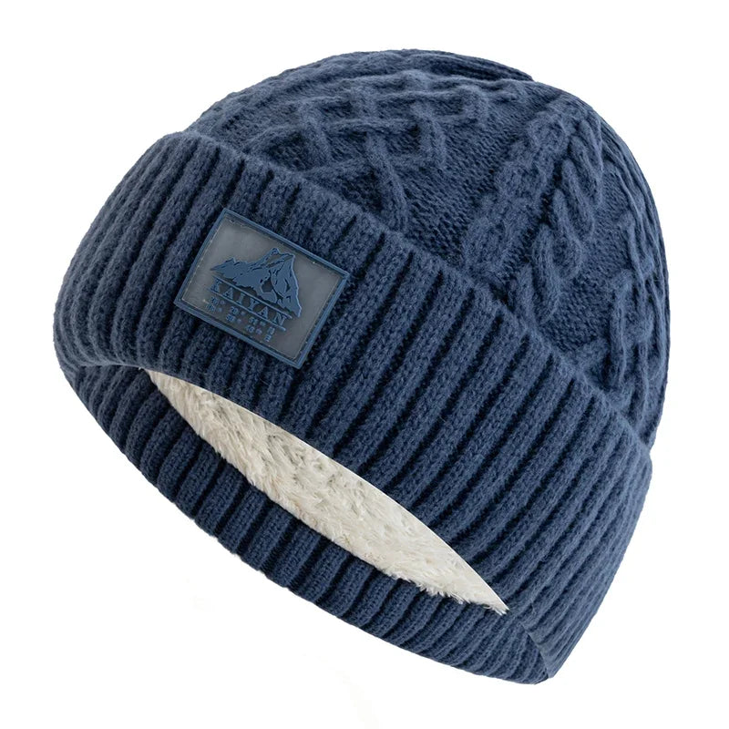Unisex plush fur lined ski beanie, product photo 12