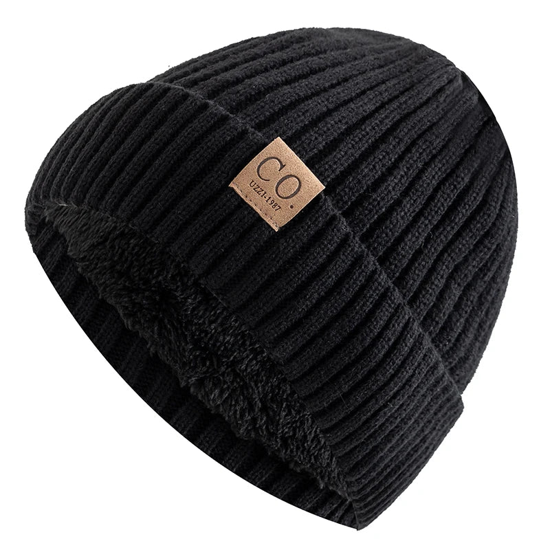 Unisex two tone fur lined beanie, product photo 8