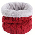 Fleece neck warmer that sits flat under a coat collar