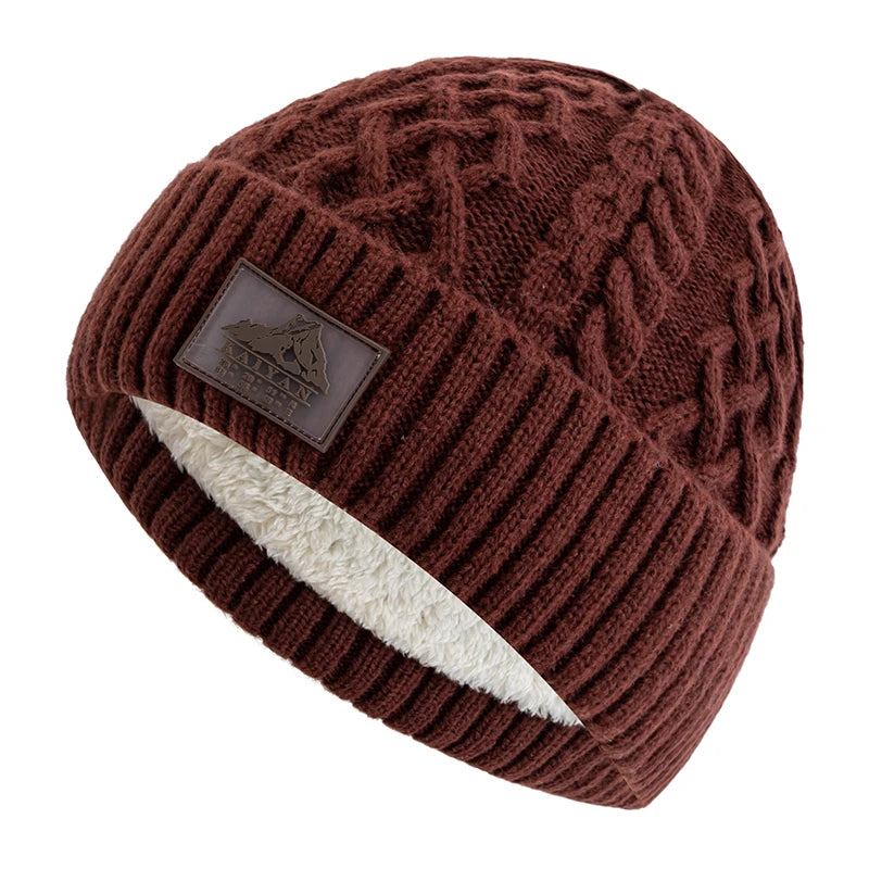 Unisex plush fur lined ski beanie, product photo 11