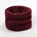 Cashmere feel polyester neck ring for winter